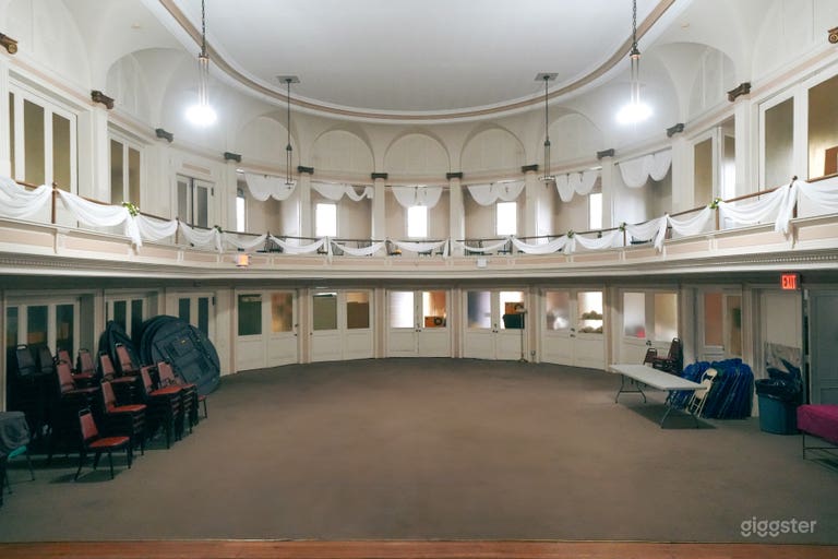  Auditorium with Balcony and Retro Gymnasium 