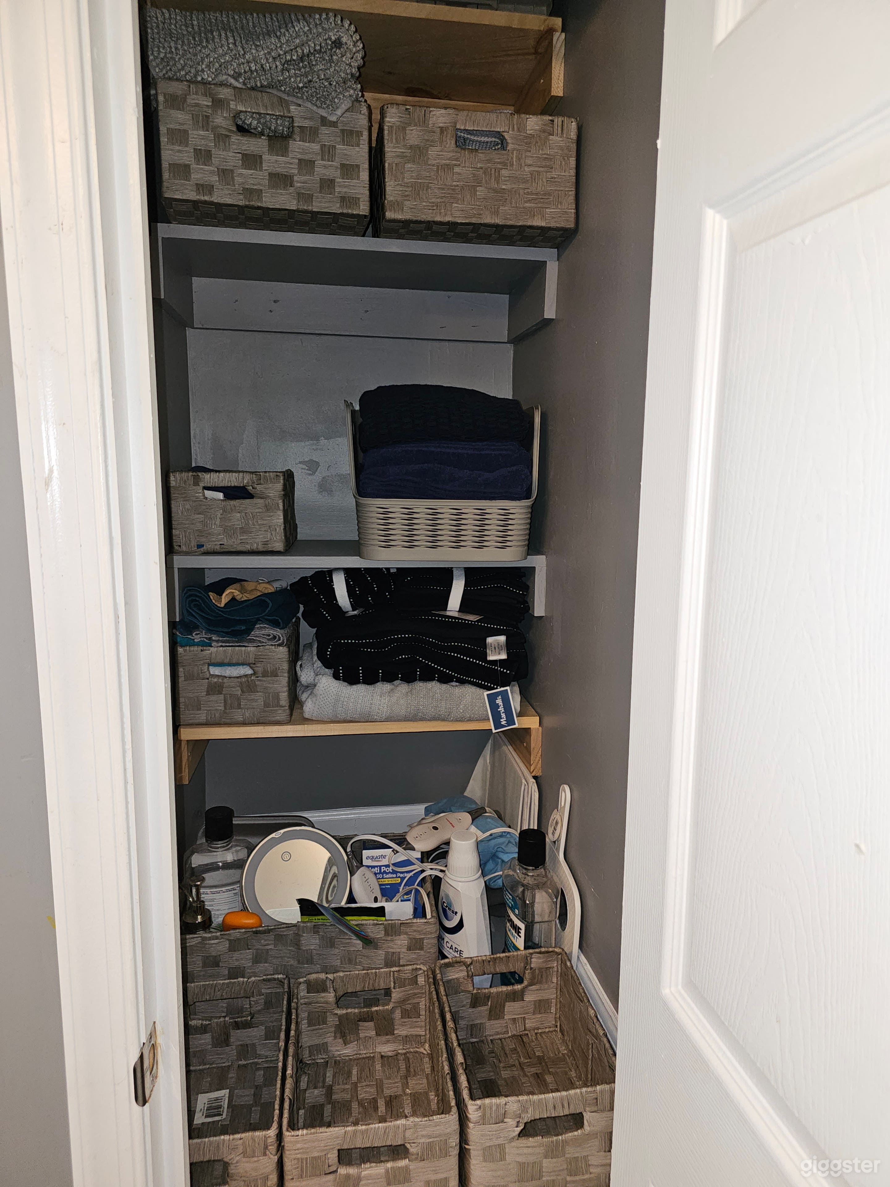 Upstairs Bathroom Closet
