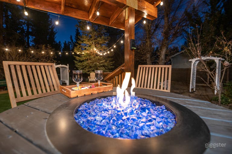  Enjoy the outdoor fire pit.  