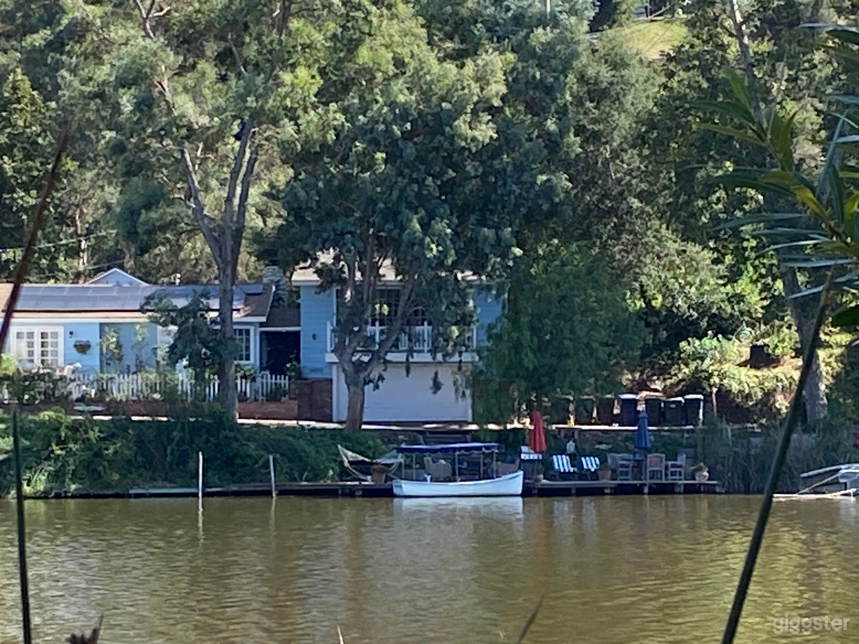 From across the lake