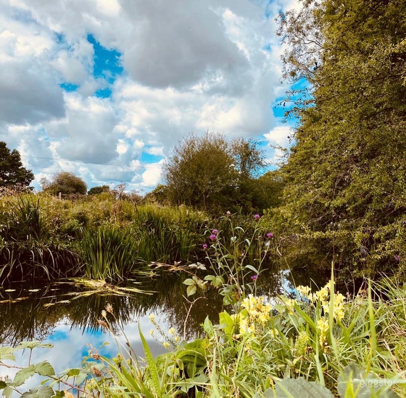 Part of the river frontage