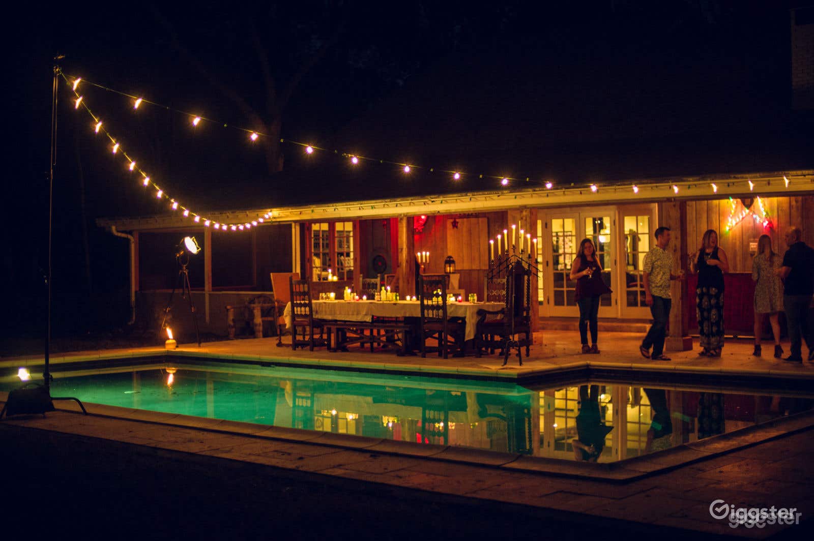 100ft Rustic Pool Area Photo 1