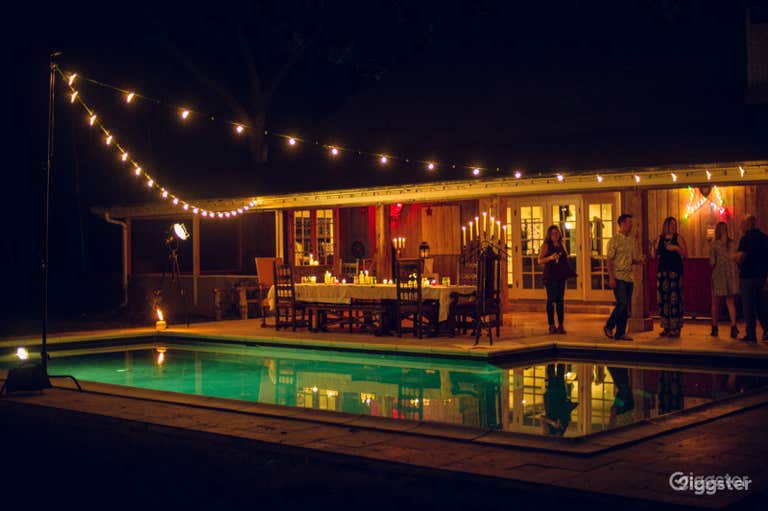  100ft Rustic Pool Area 