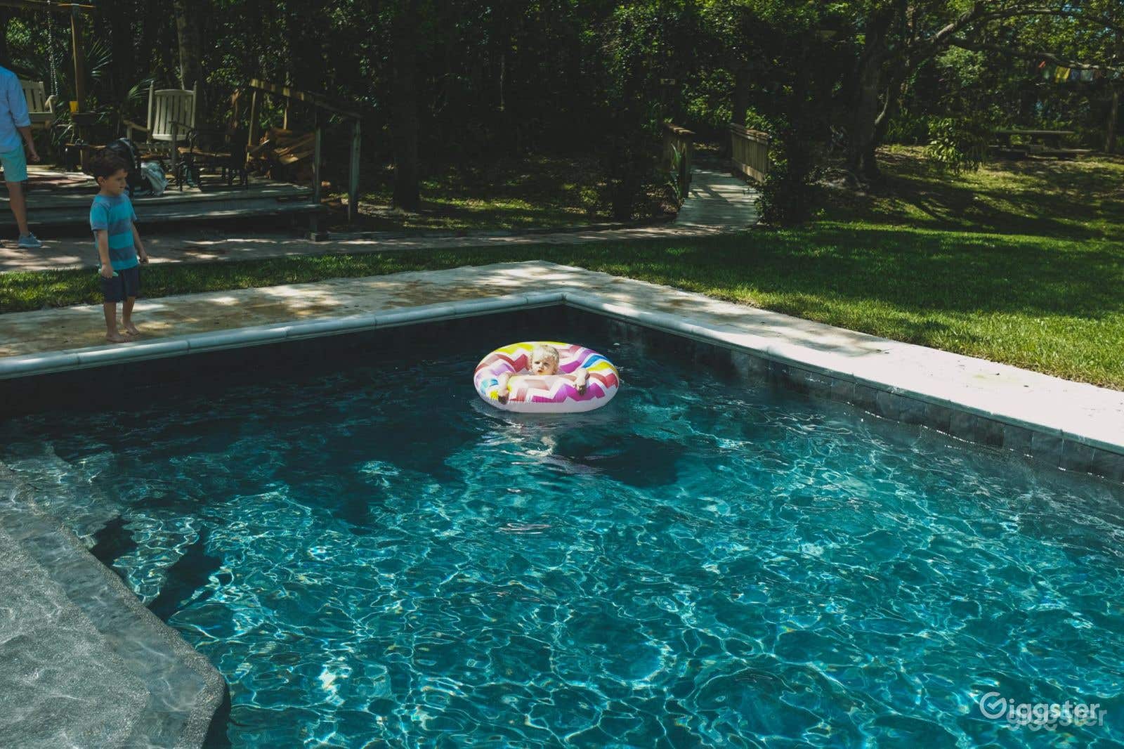 100ft Rustic Pool Area Photo 3