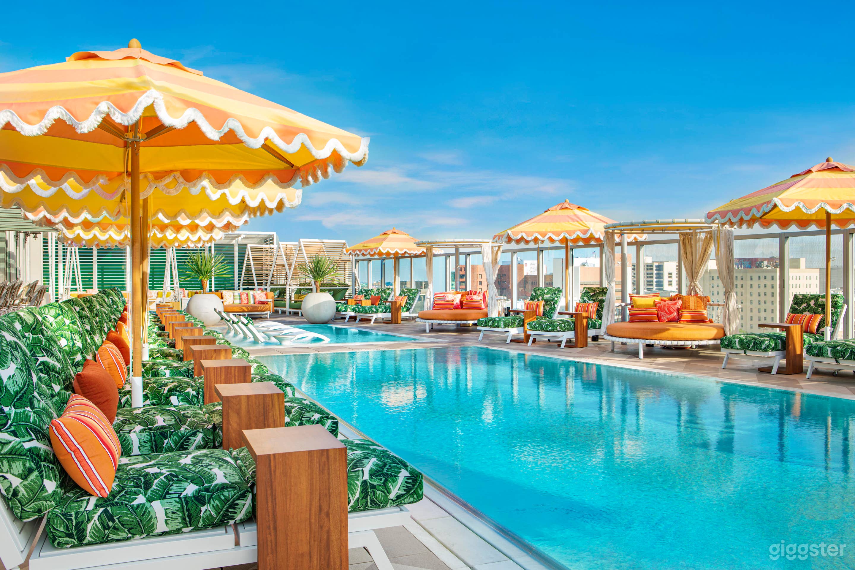 Copacabana inspired Rooftop Pool and Chandelier Bar Photo 1