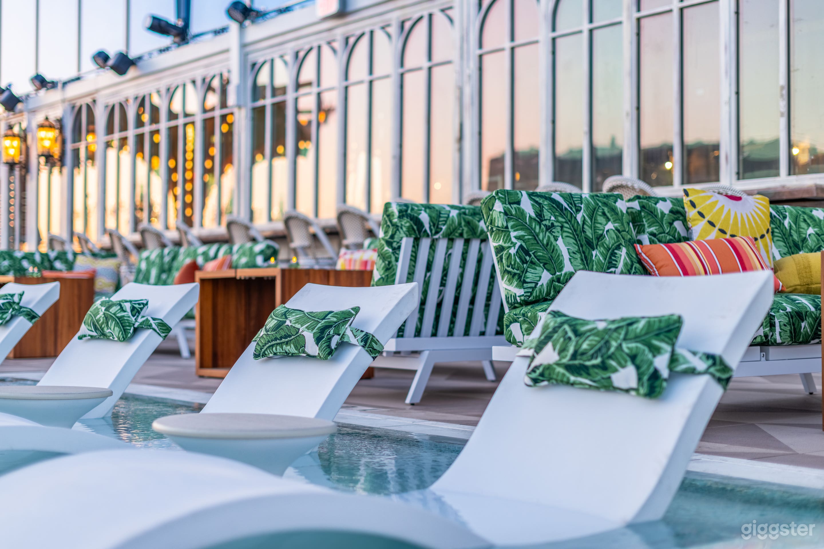 Copacabana inspired Rooftop Pool and Chandelier Bar Photo 3