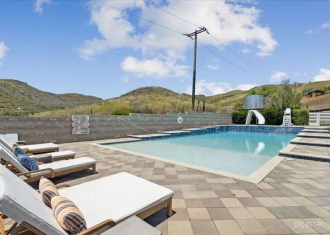 Charming Rustic Elegance Poolside Escape Photo 3