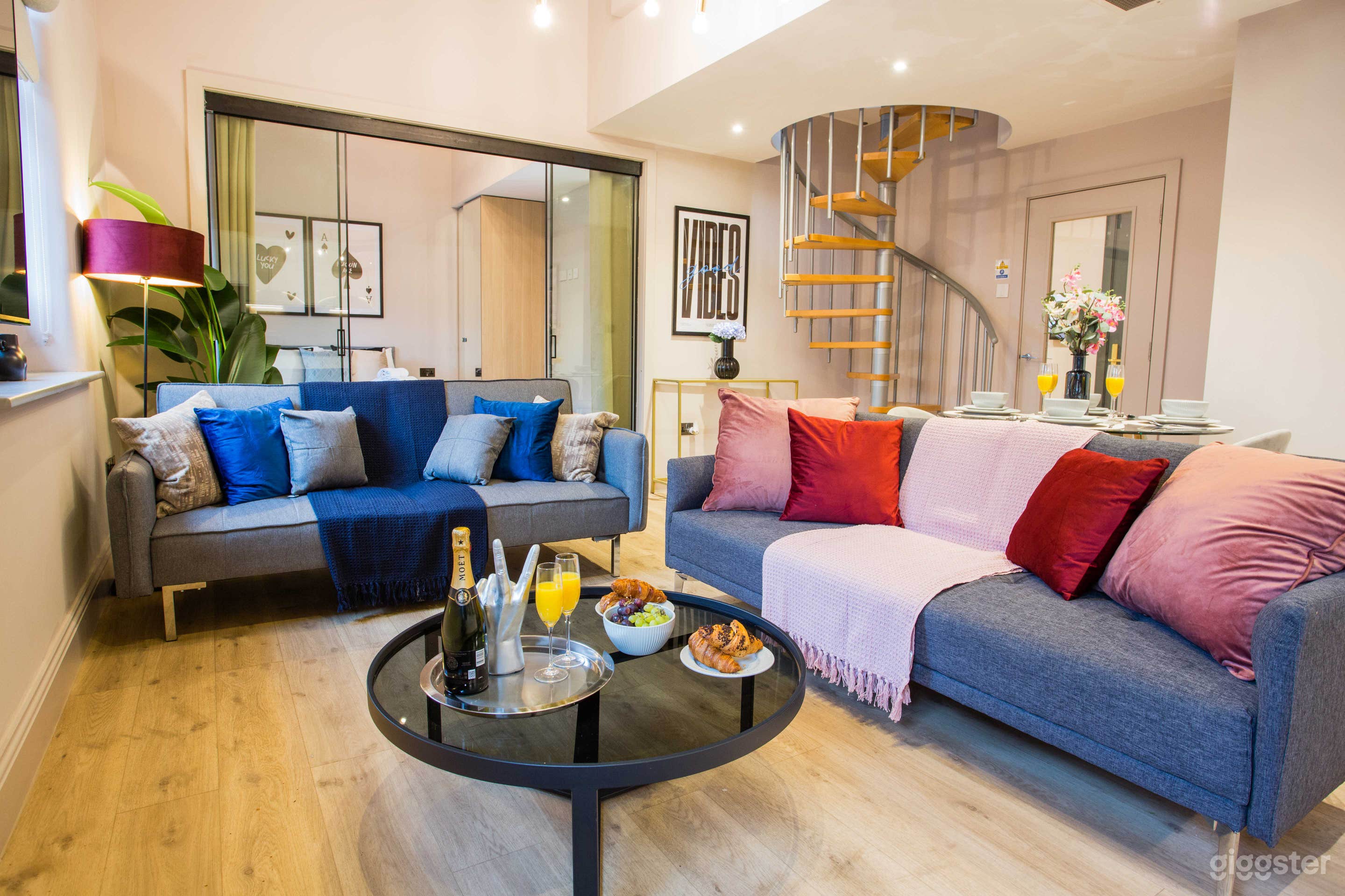 3 Bed 3 Bath | Retro-Modern Apartment with Mezzanine Photo 1