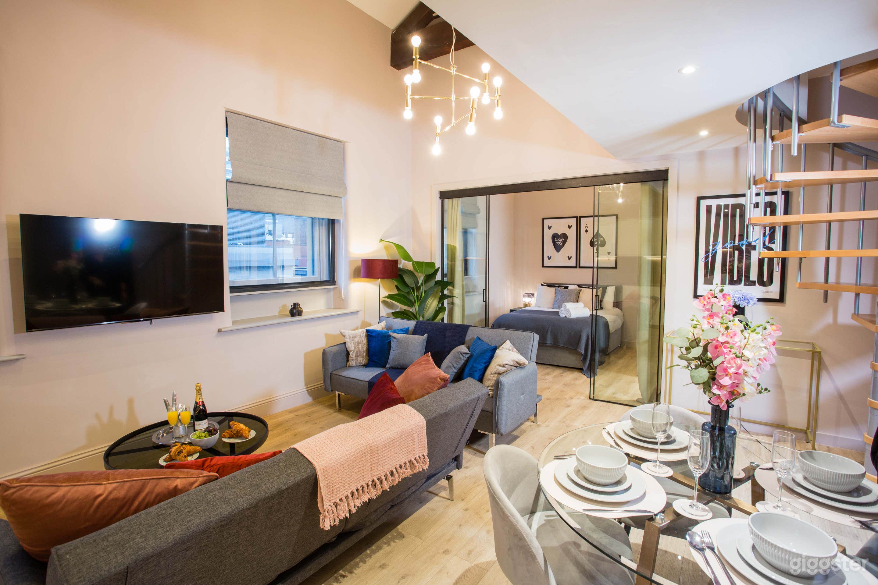 3 Bed 3 Bath | Retro-Modern Apartment with Mezzanine Photo 2