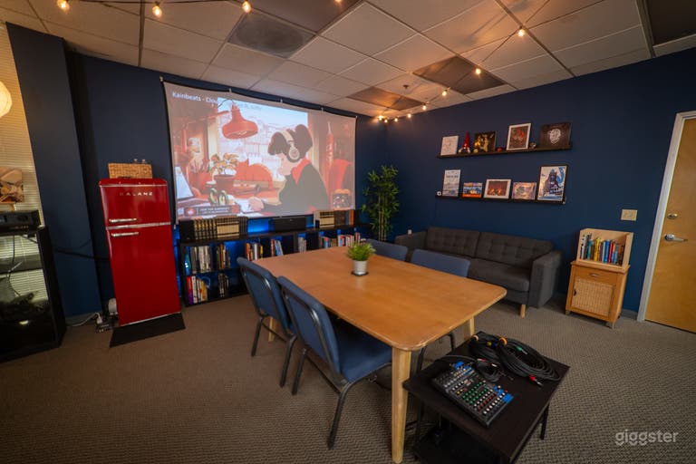  Left side looking right of the podcasting space 