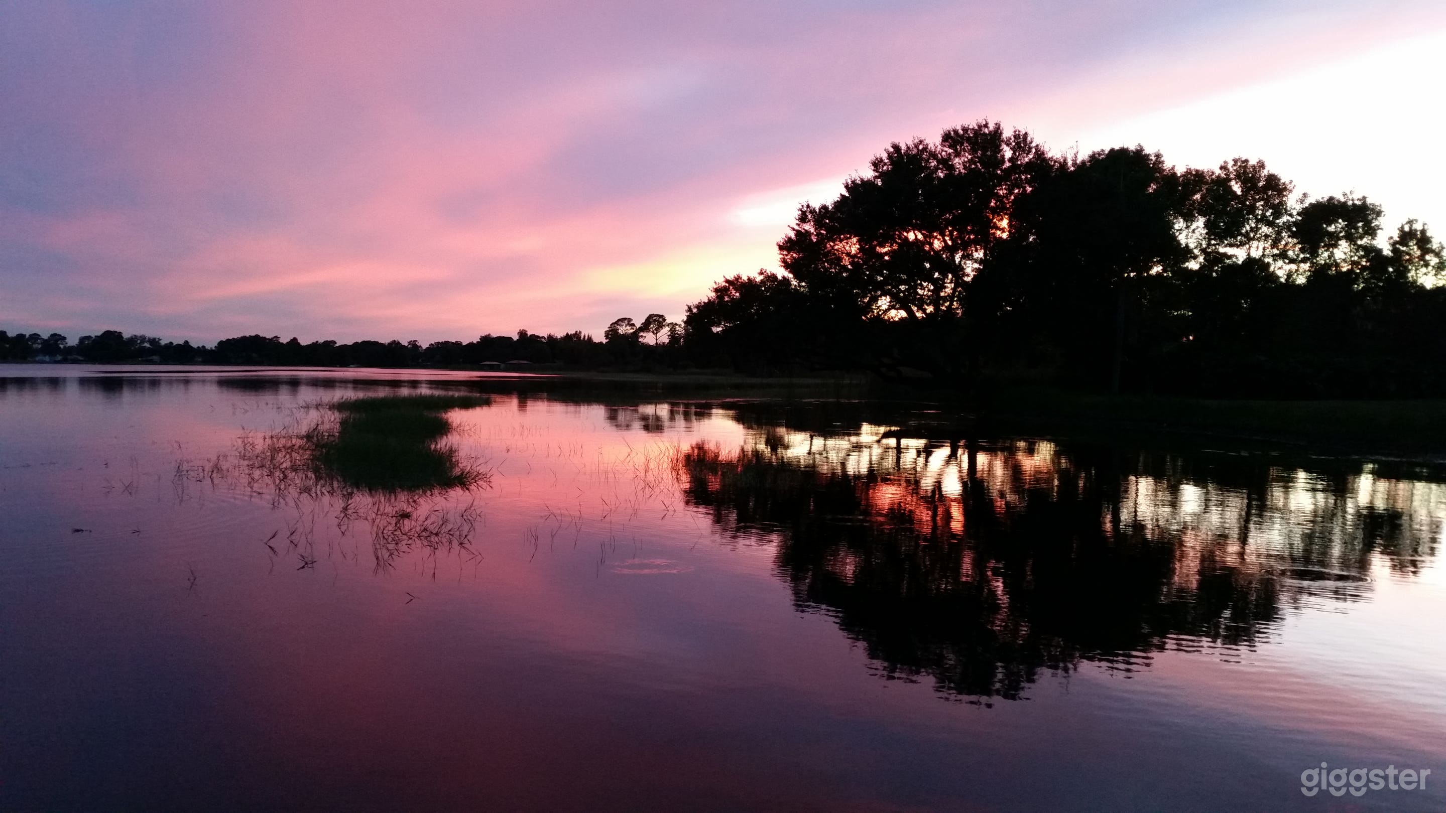 Beautiful sunsets as seen from our dock.