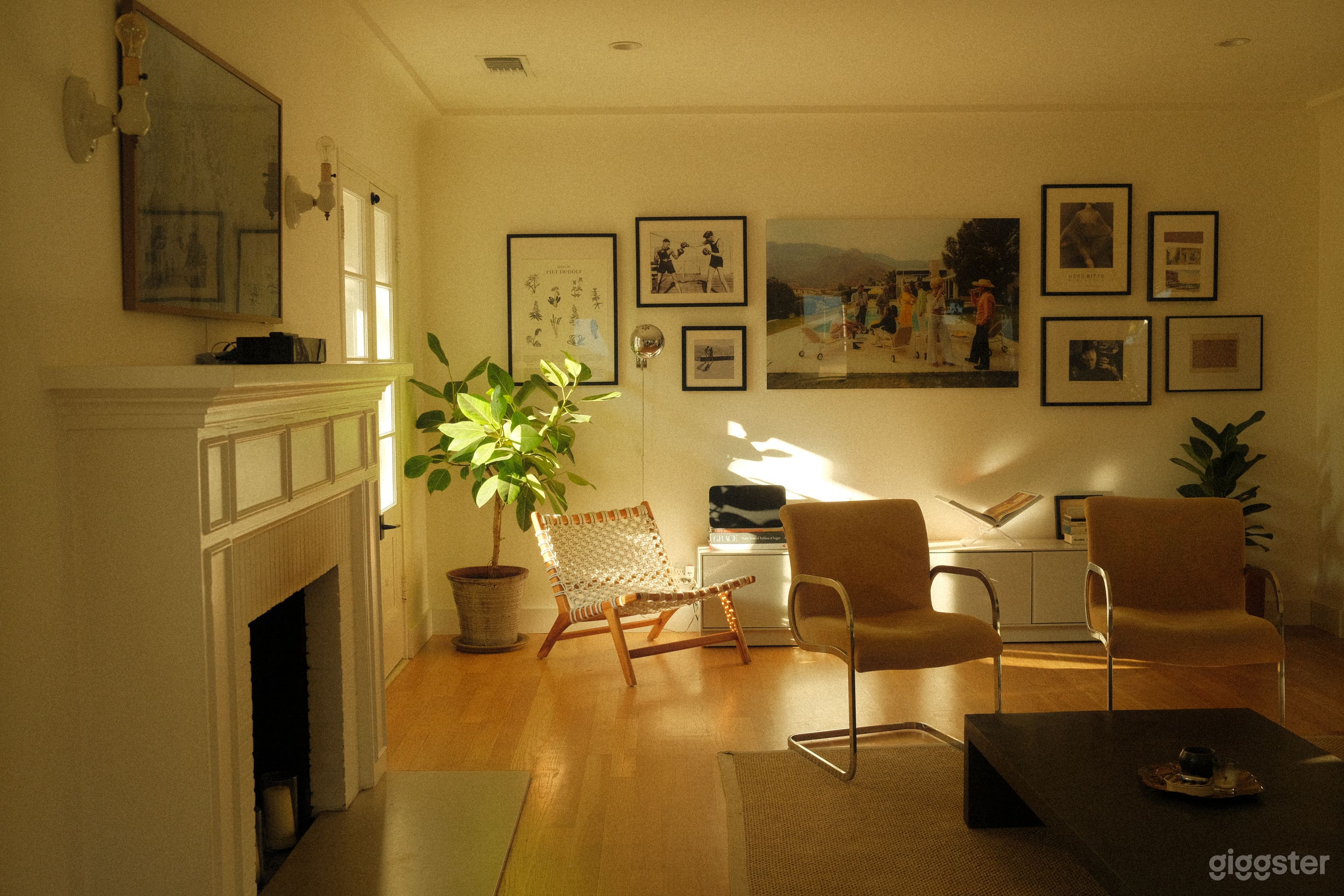 Living room + fireplace