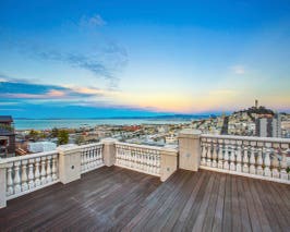  Unique, one of a kind in the world. 1,500 sf of roof top in Prime Russian Hill Central San Francisco 