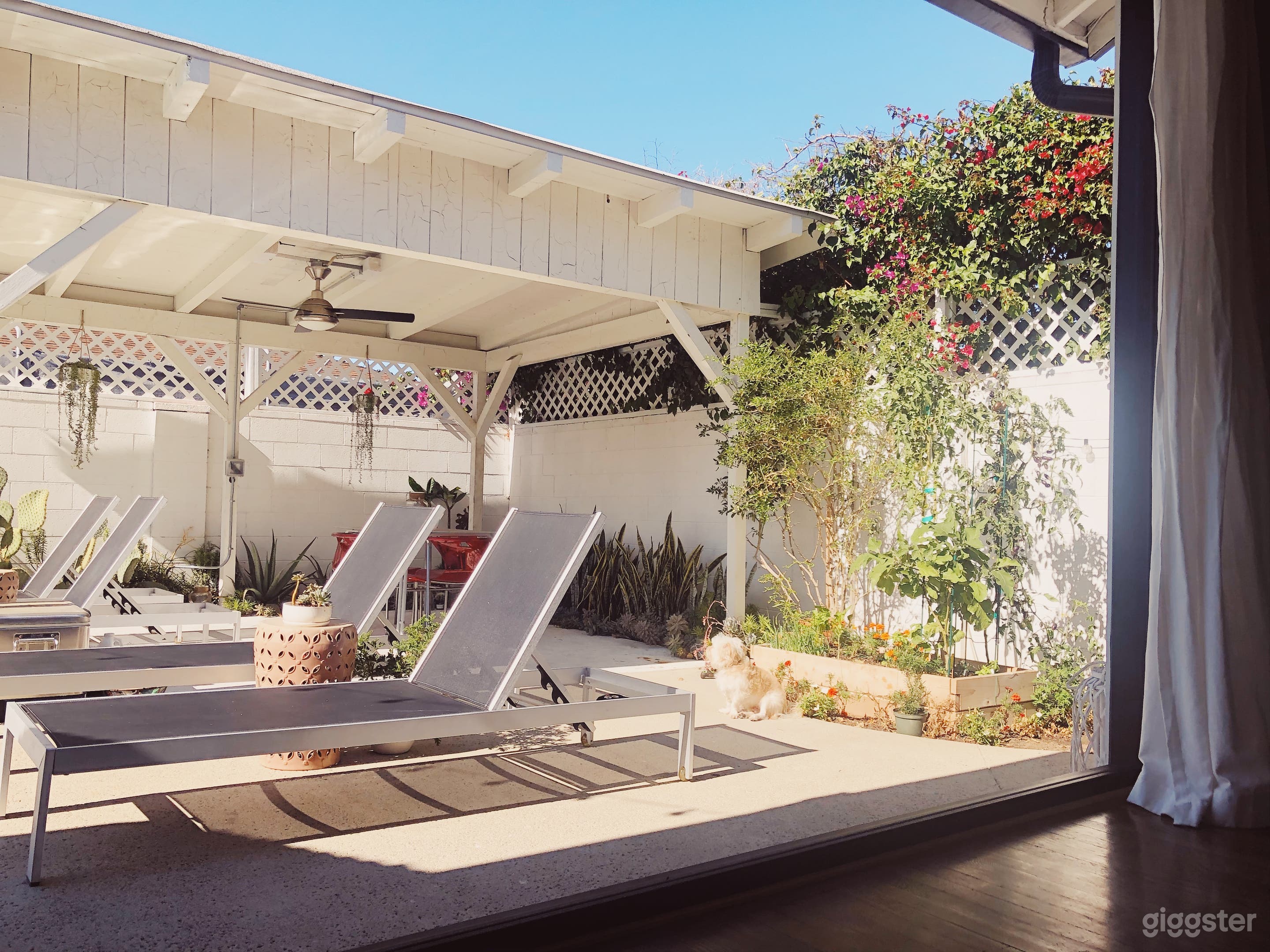 Entrance to backyard from dining room