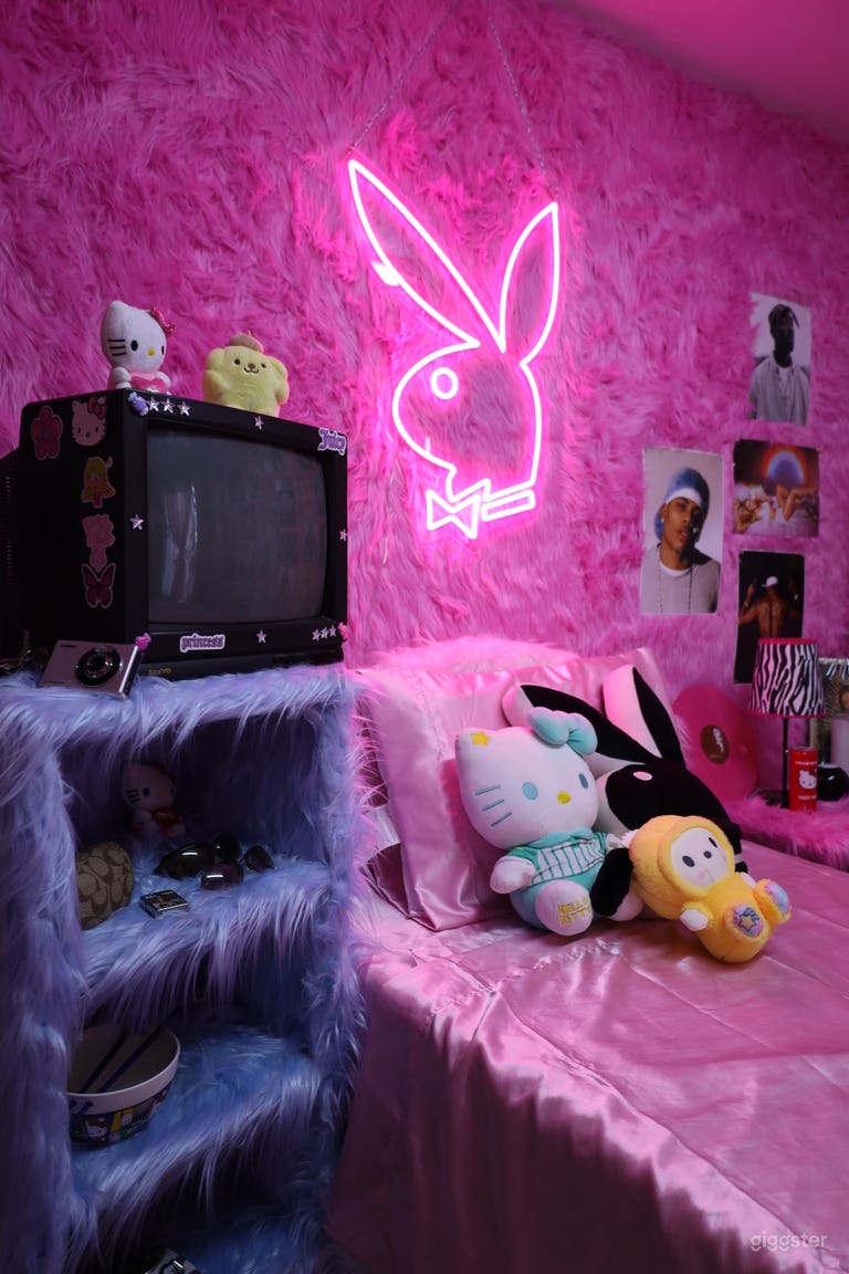  Estudio dormitorio rosa de los 2000 