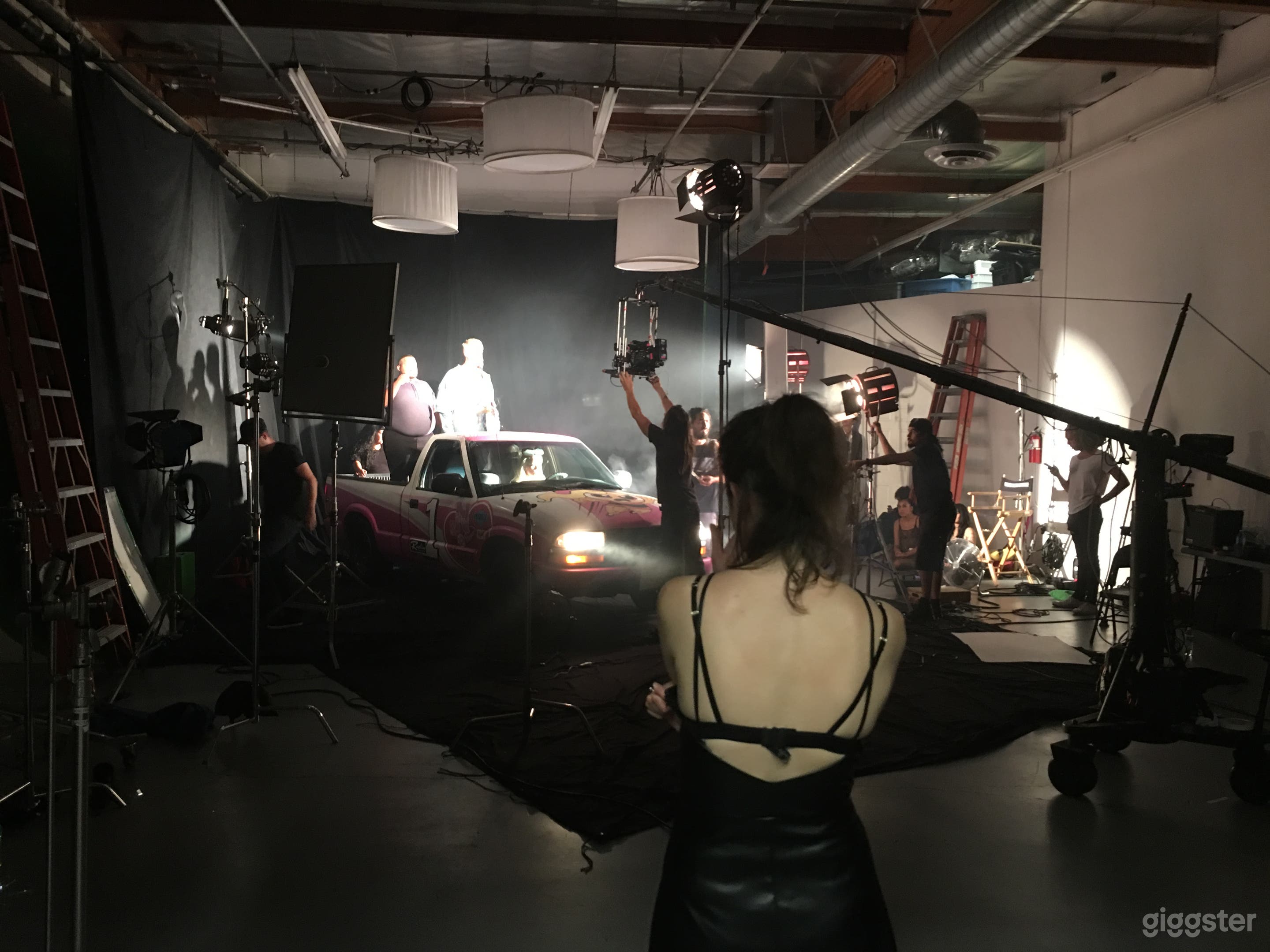 Car shoot into a Black void.