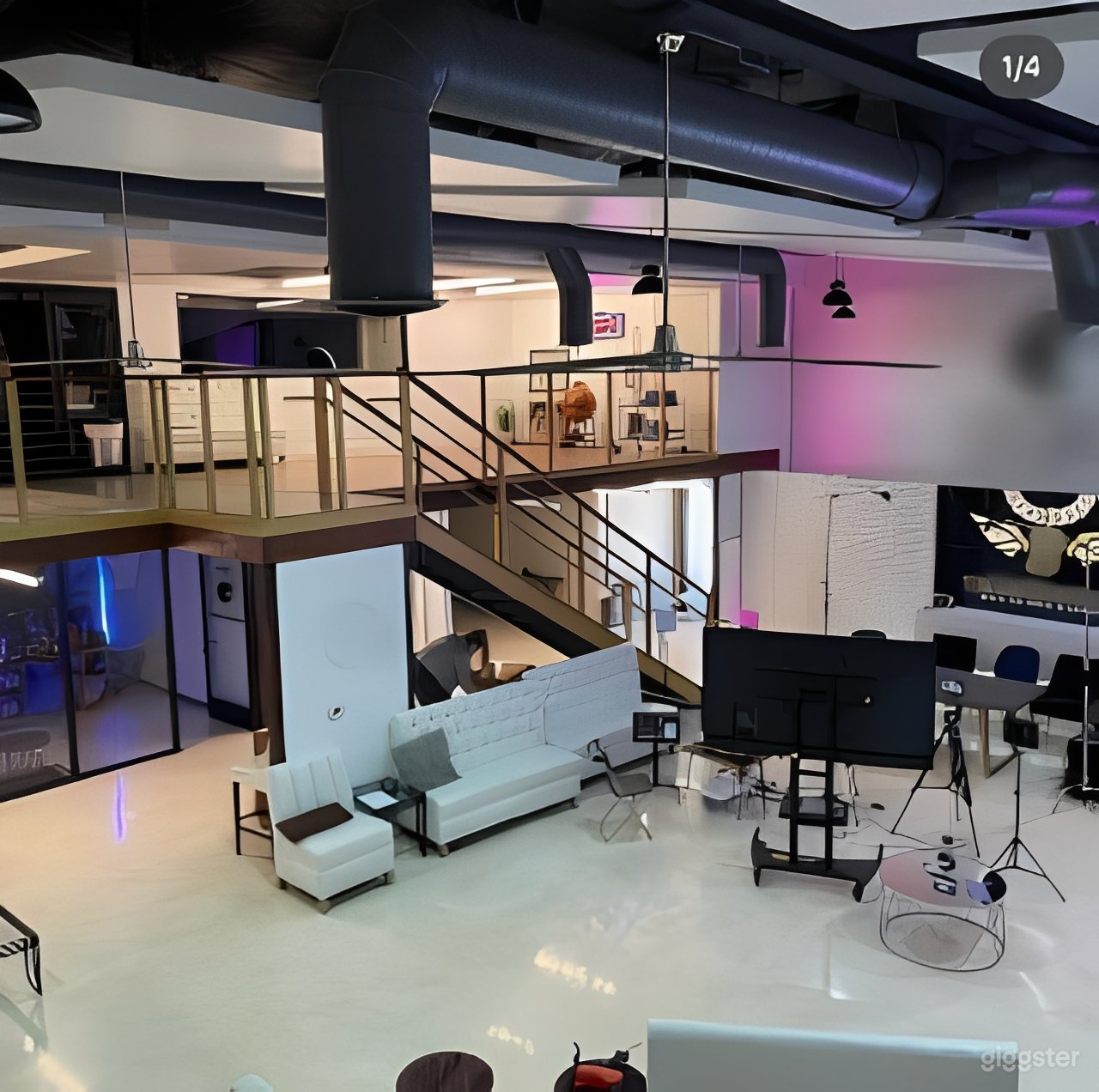 High-End Event Space with Stage, LED Wall & Open Layout Photo 2