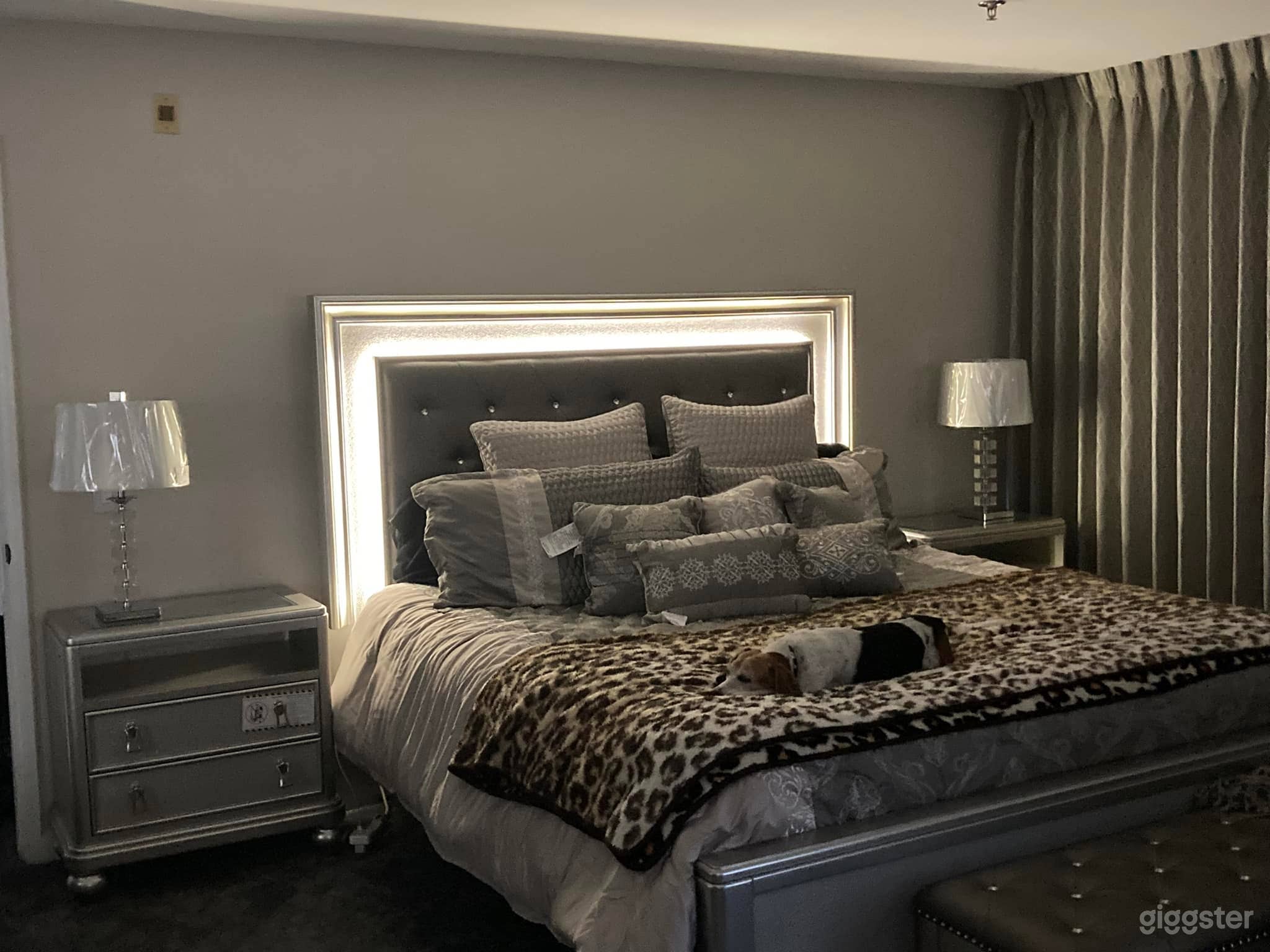 Master Bedroom - Oversized master with king size bed, black out drapes and large master bathroom.