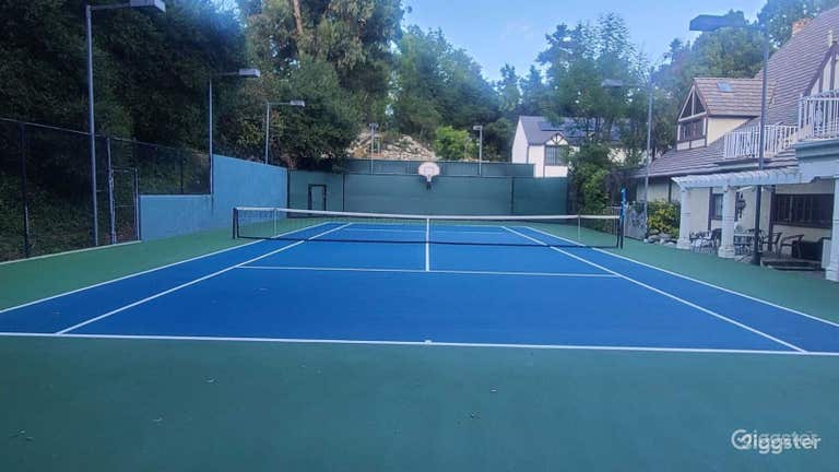 Regulation-sized Tennis court 