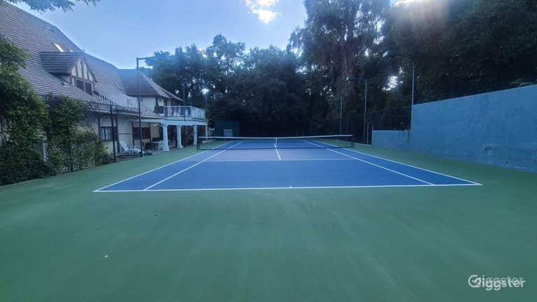  Regulation-sized Tennis court 