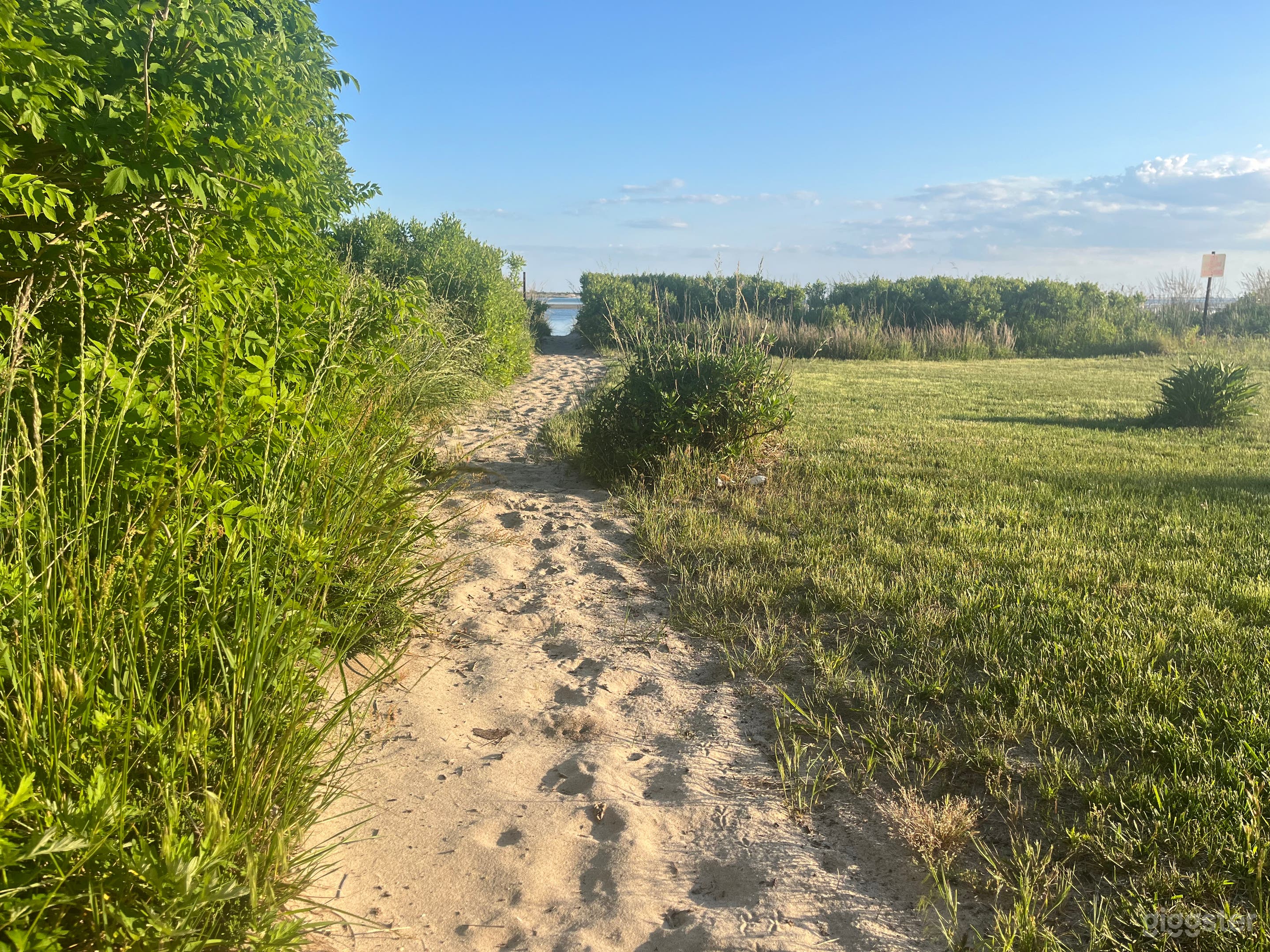 Backyard path to beach 