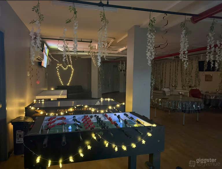  Espacio para eventos multiusos / Sala de juegos en Brooklyn 