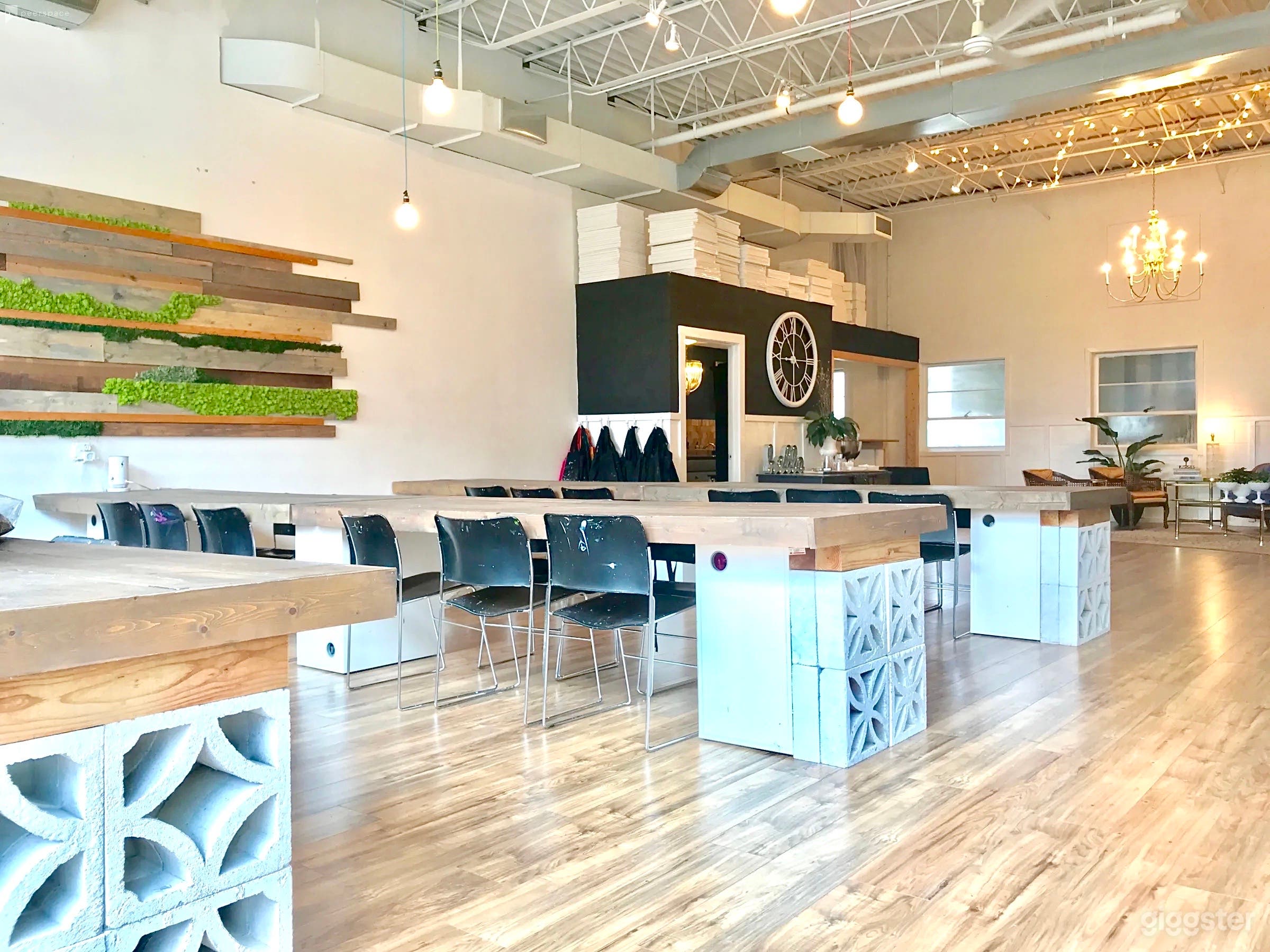 Studio A which accommodates larger groups.