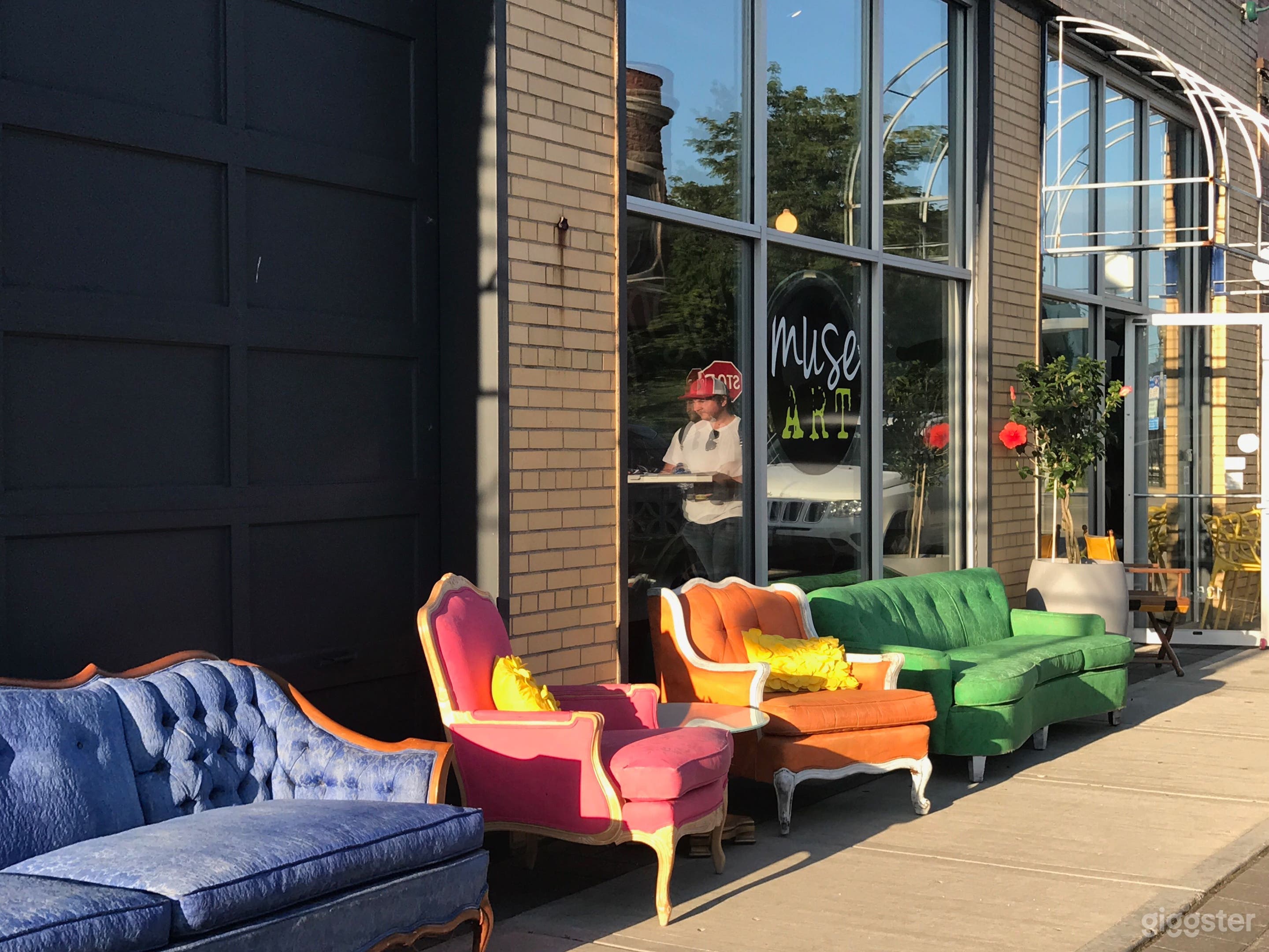 Street view with Studio B furniture.