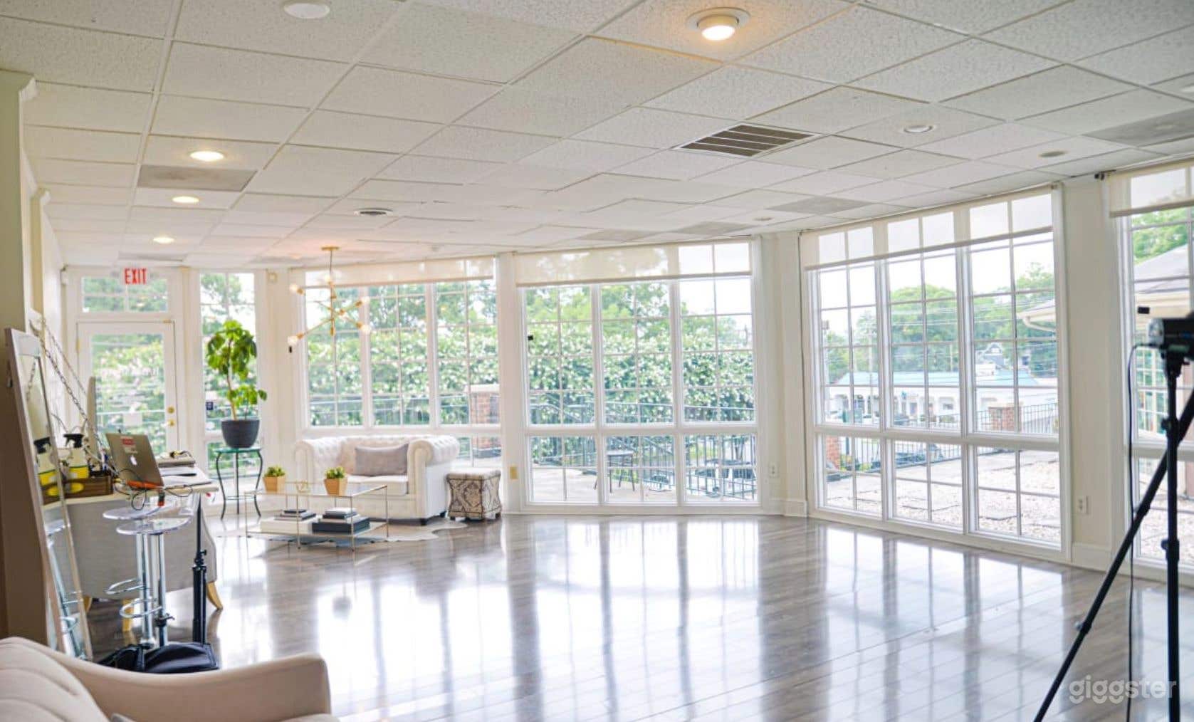 Boutique 2nd Floor Studio with Wall of Windows Photo 1