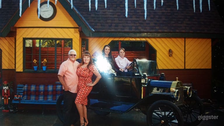  Train station in backyard. 