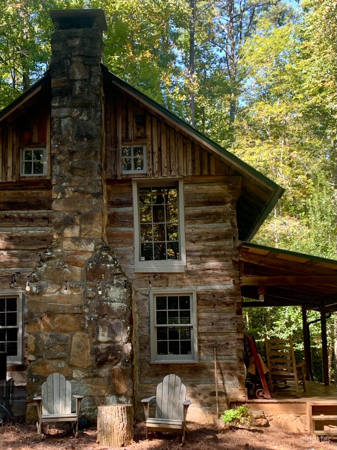 Side view of main cabin