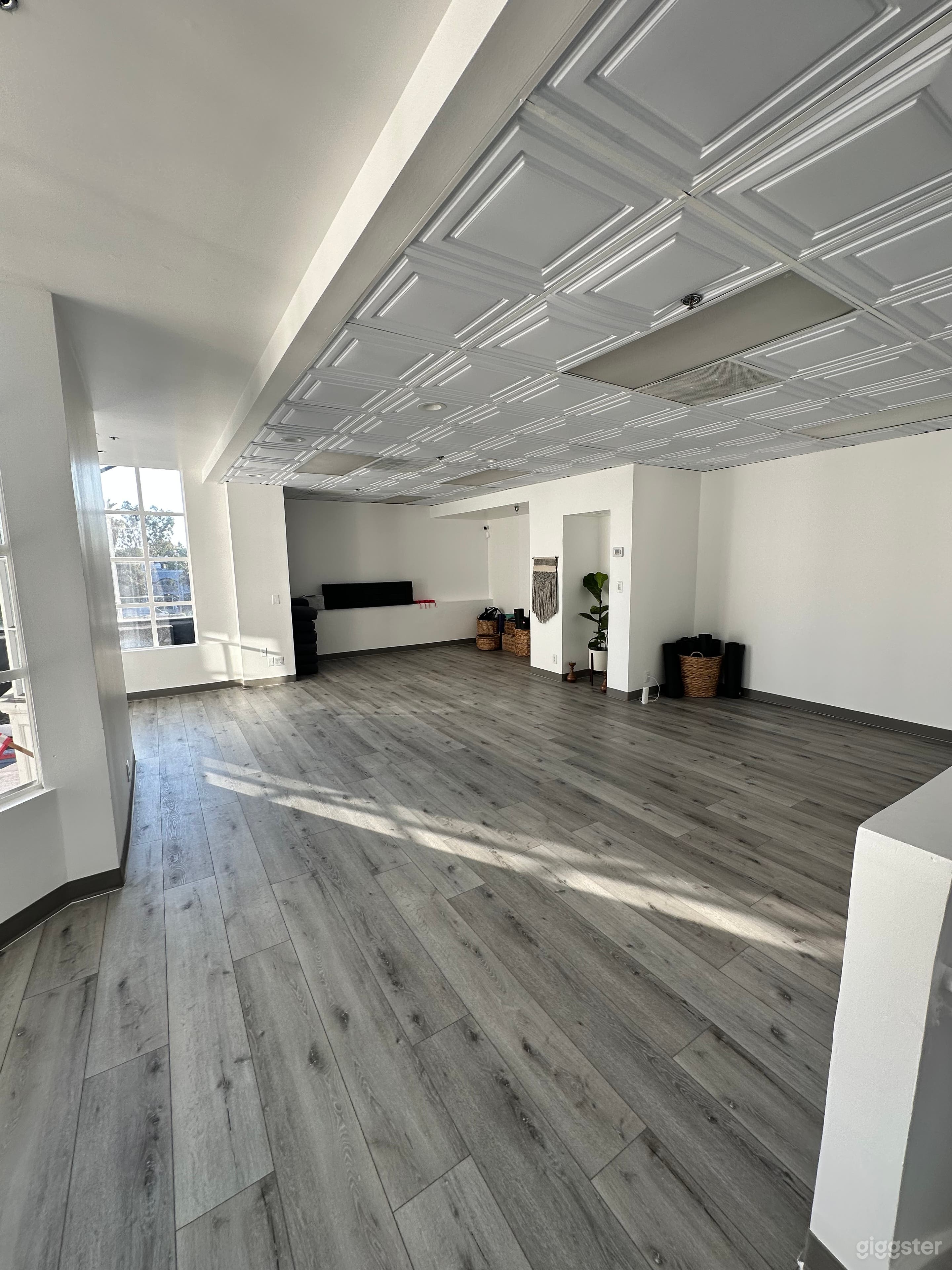 Upstairs studio. East side morning light. 