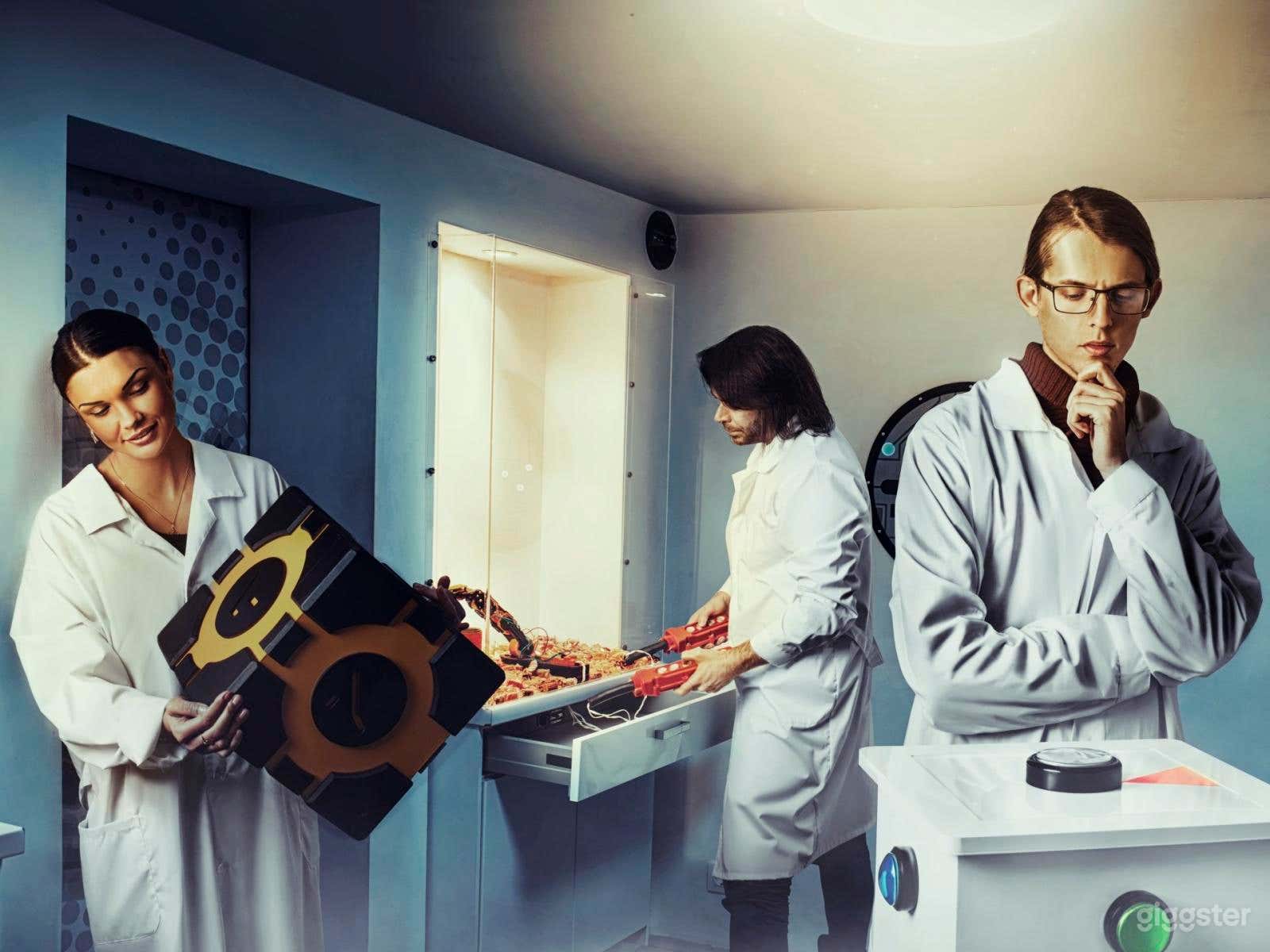 High-tech escape room with unique electronic-based puzzles: robotic arm, laser piano and much more!