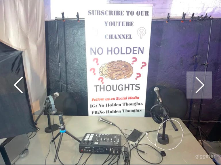  Podcast Lounge with Video and Photo shoot 