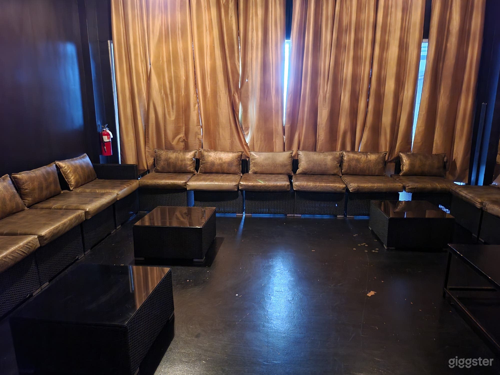 Looking in from entry