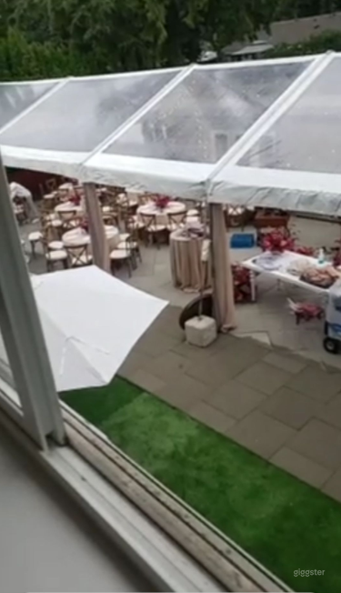 Open concept backyard Photo 4