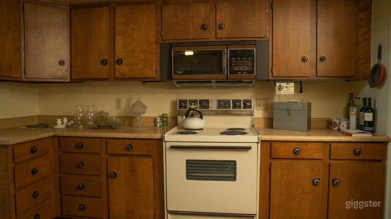  Reverse on Kitchen with stove, oven and microwave 