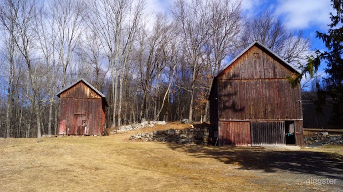 Rustic Farmhouse With 2 Barns on 17 Acres Photo 1