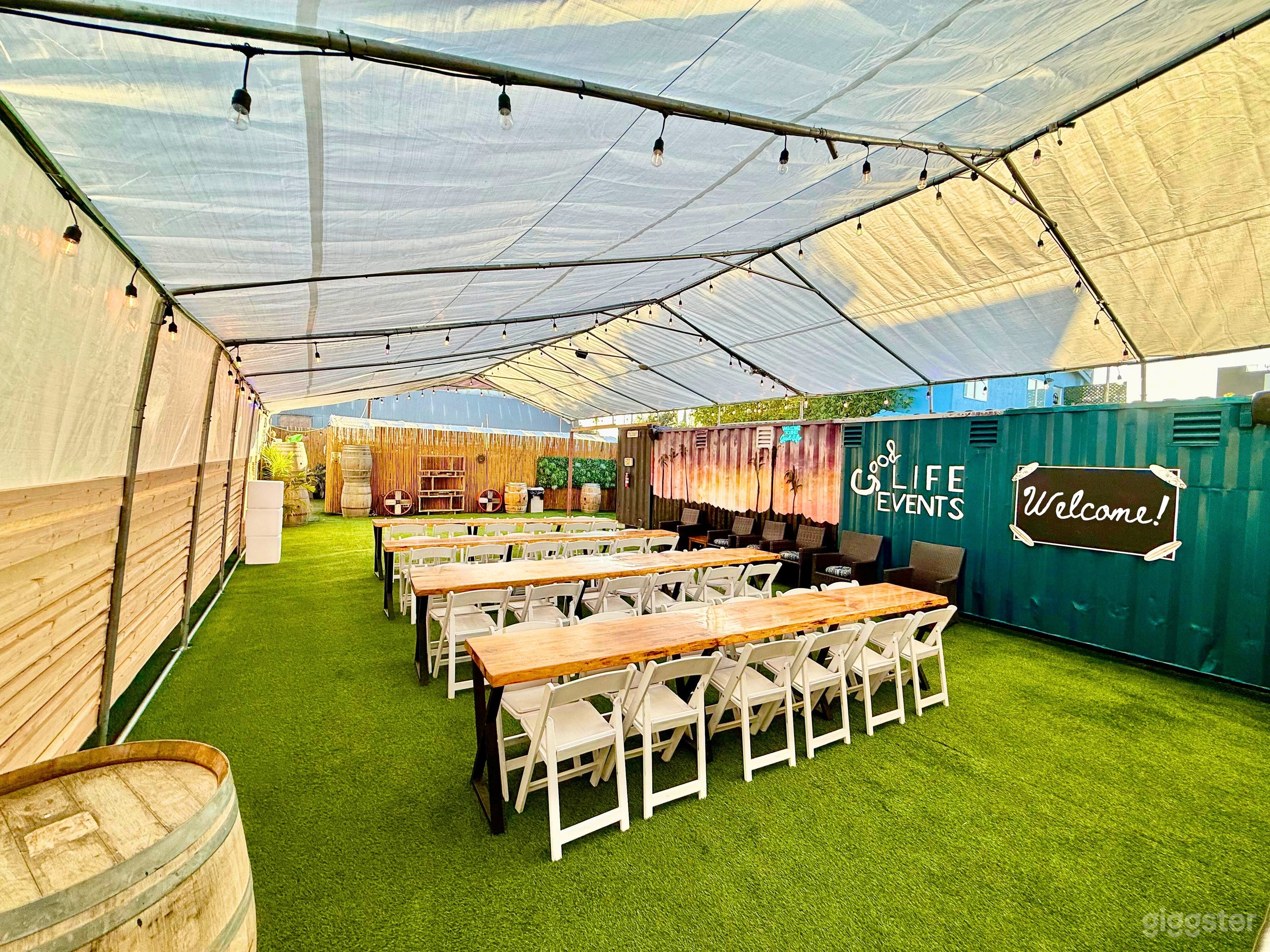 Event Tent with Speakeasy Beach, Game Tent &amp; Catering Area Photo 1