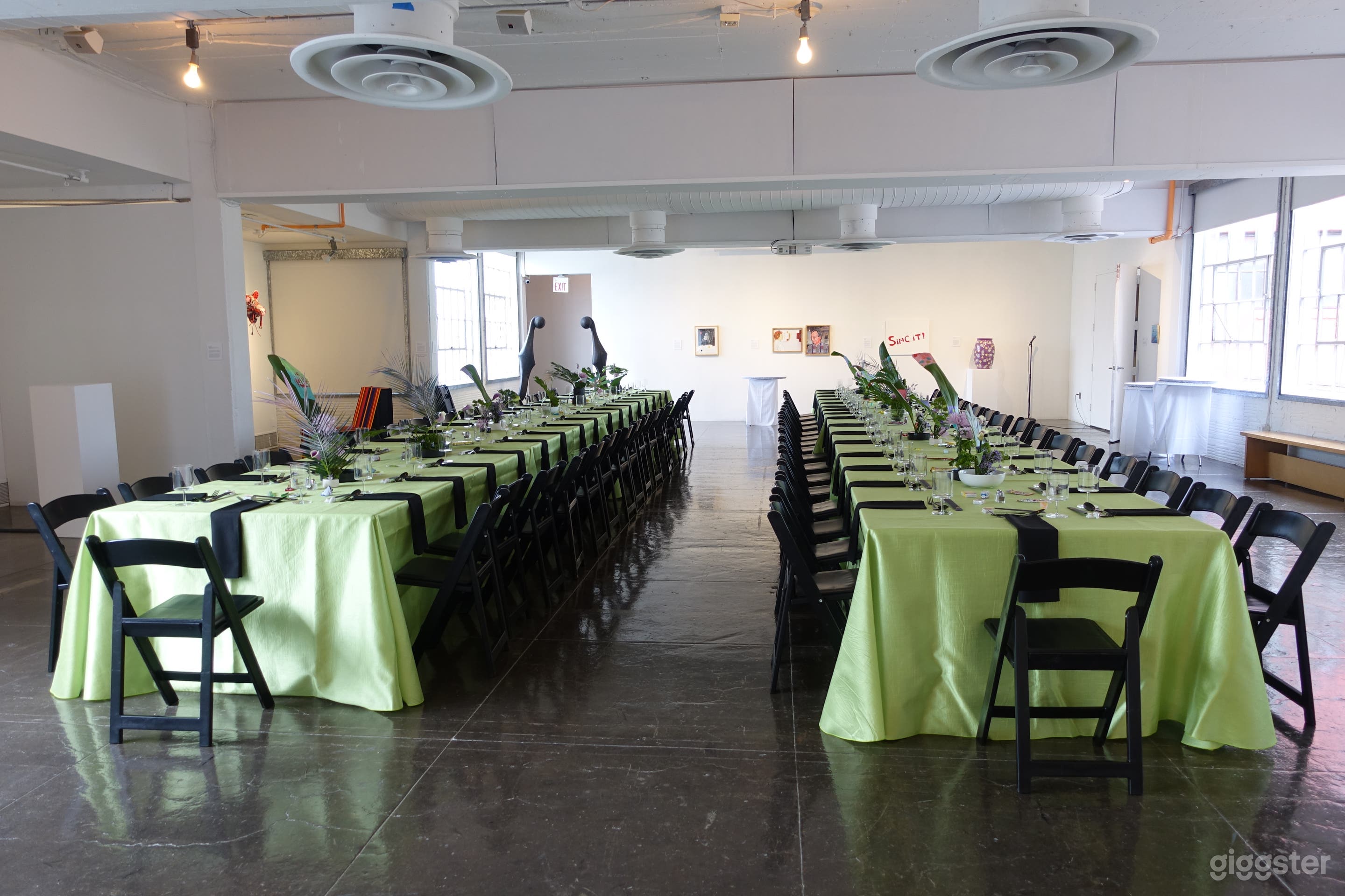 Hudson Showroom set up for the Spring Brunch.
