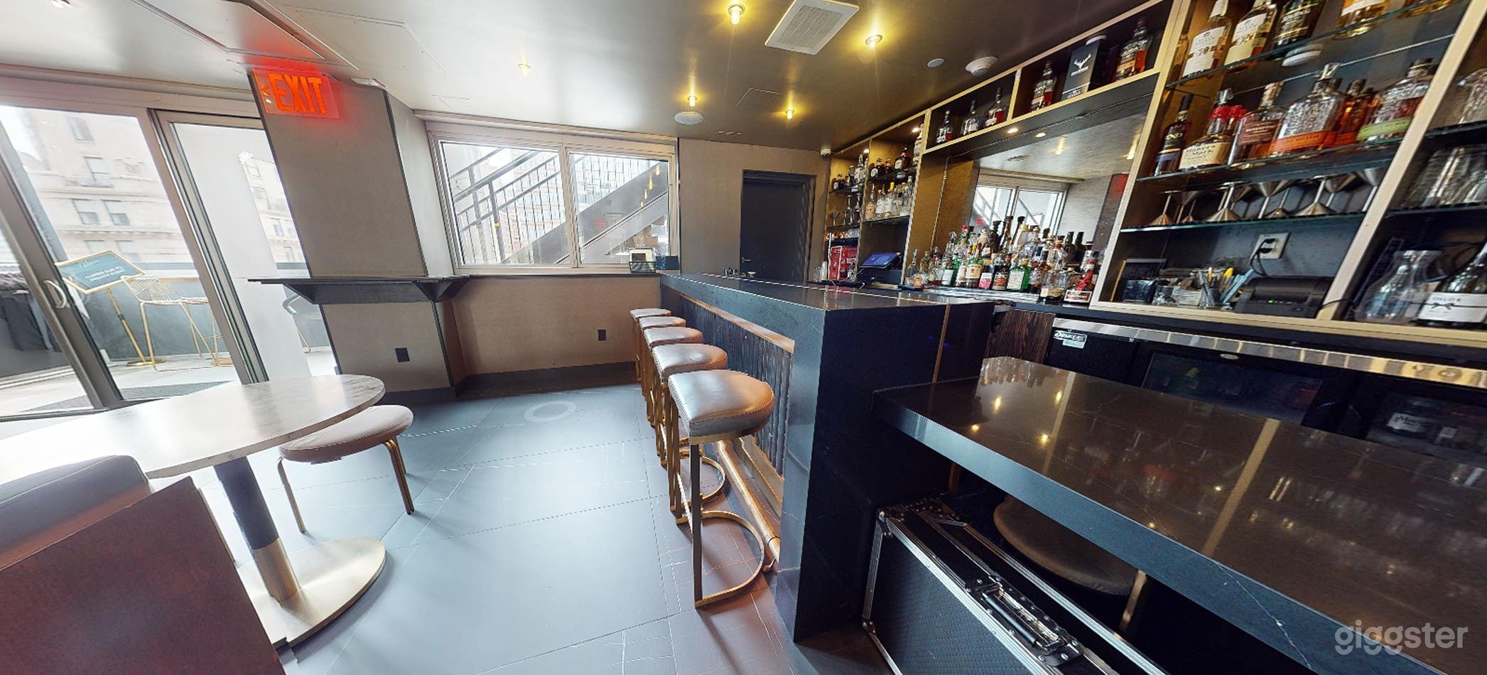 Indoor 25th Floor Venue with Stunning Water View Bar Photo 2