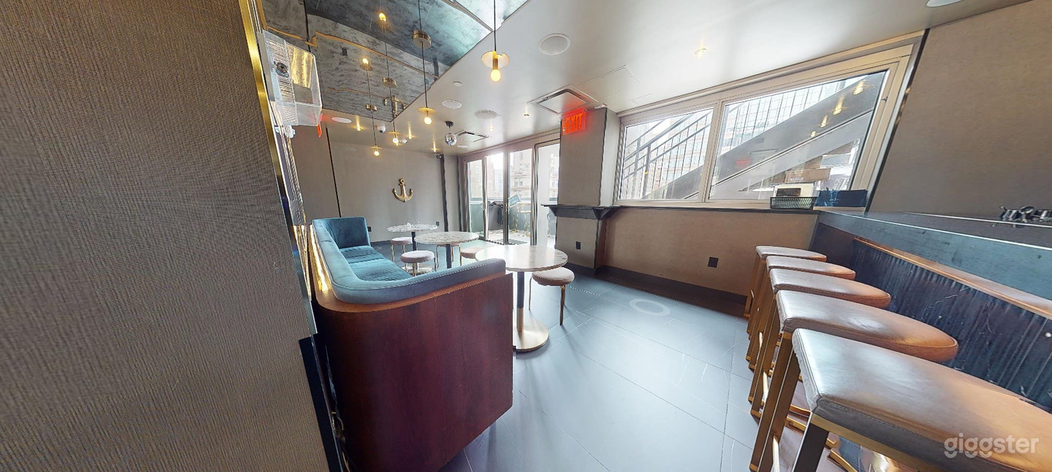 Indoor 25th Floor Venue with Stunning Water View Bar Photo 1
