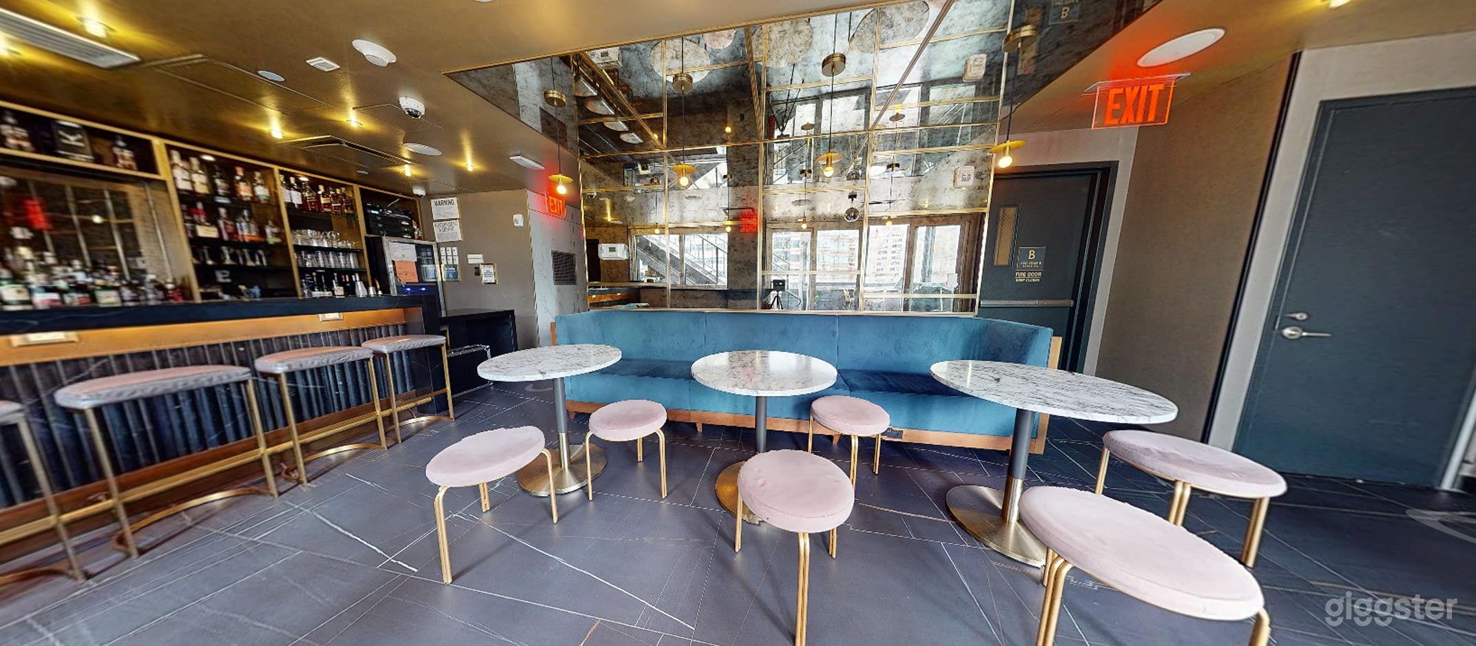 Indoor 25th Floor Venue with Stunning Water View Bar Photo 4