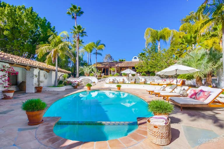  Old world hacienda pool & pool courtyard 