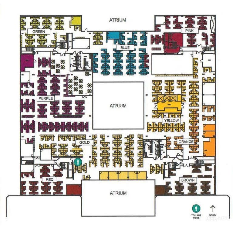  Furnished Office Cubicles/Floorplan 