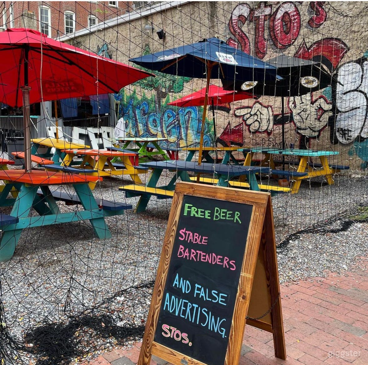 Bright Outdoor Beer Garden Photo 4