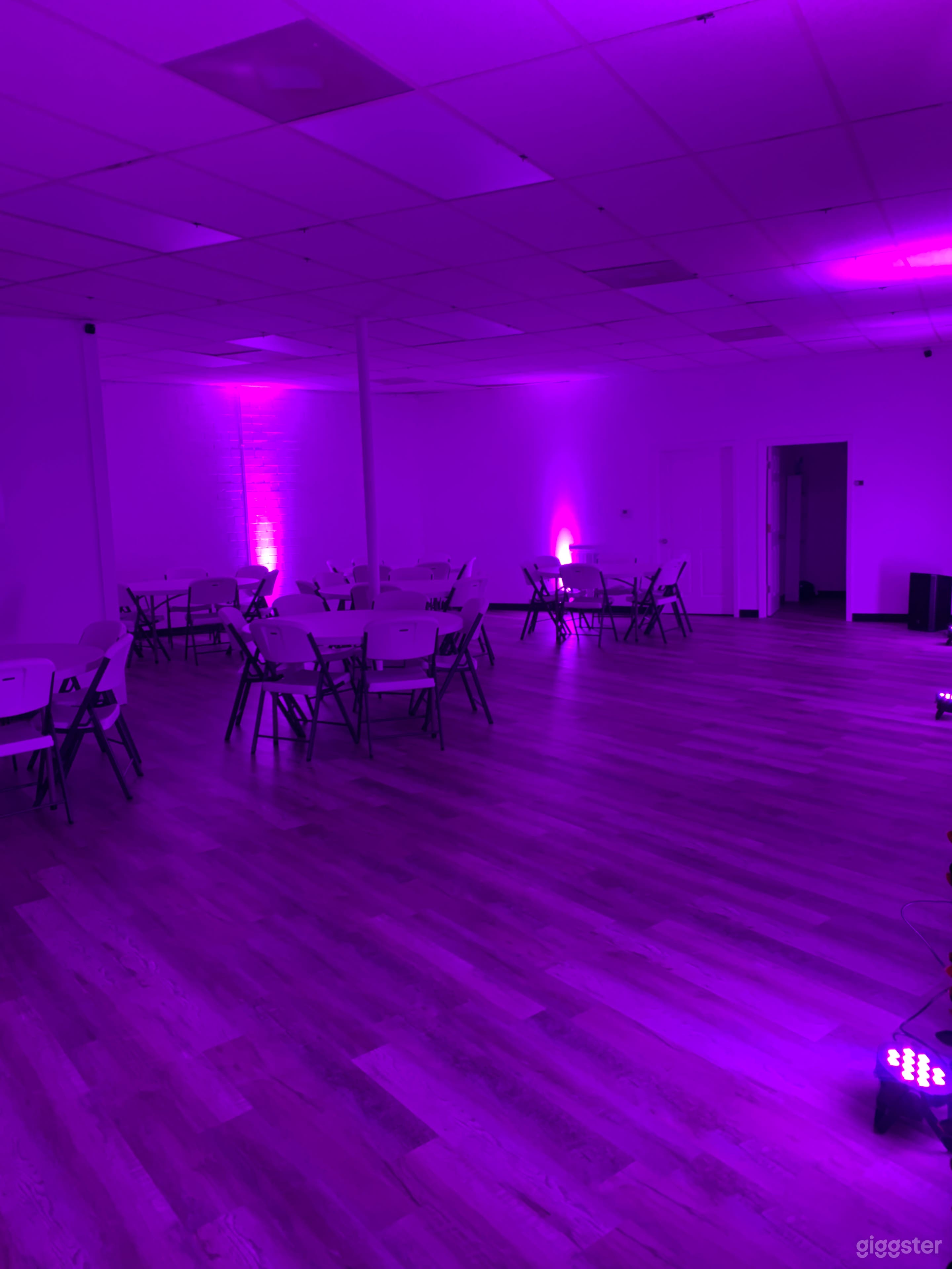 Elegant Indoor Event Space with Blank Canvas Photo 4