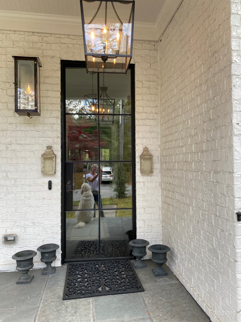  8&#x27;metal glass front door 