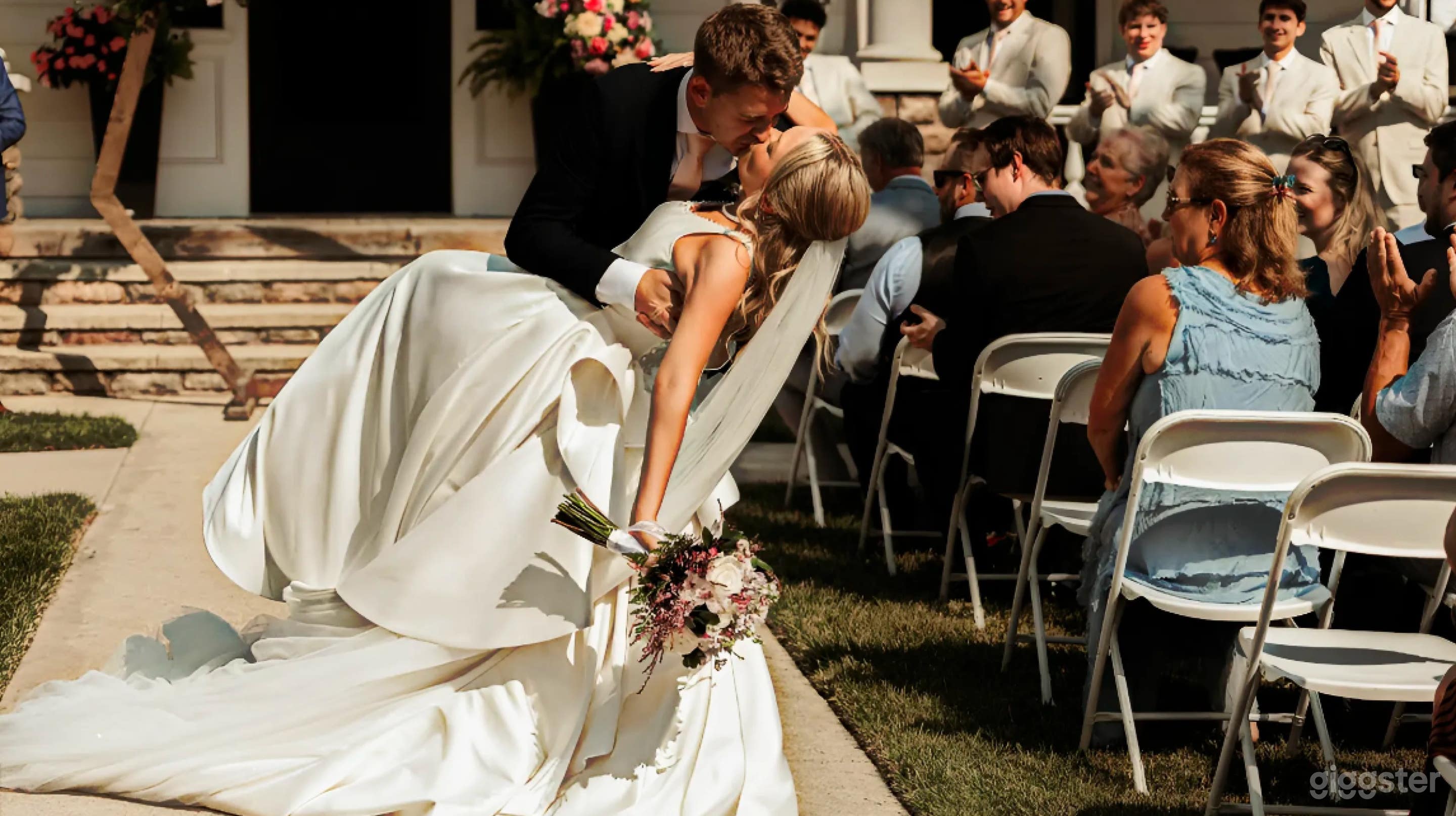 Charming Wraparound Patio & Classic Estate Lawn for Events Photo 1