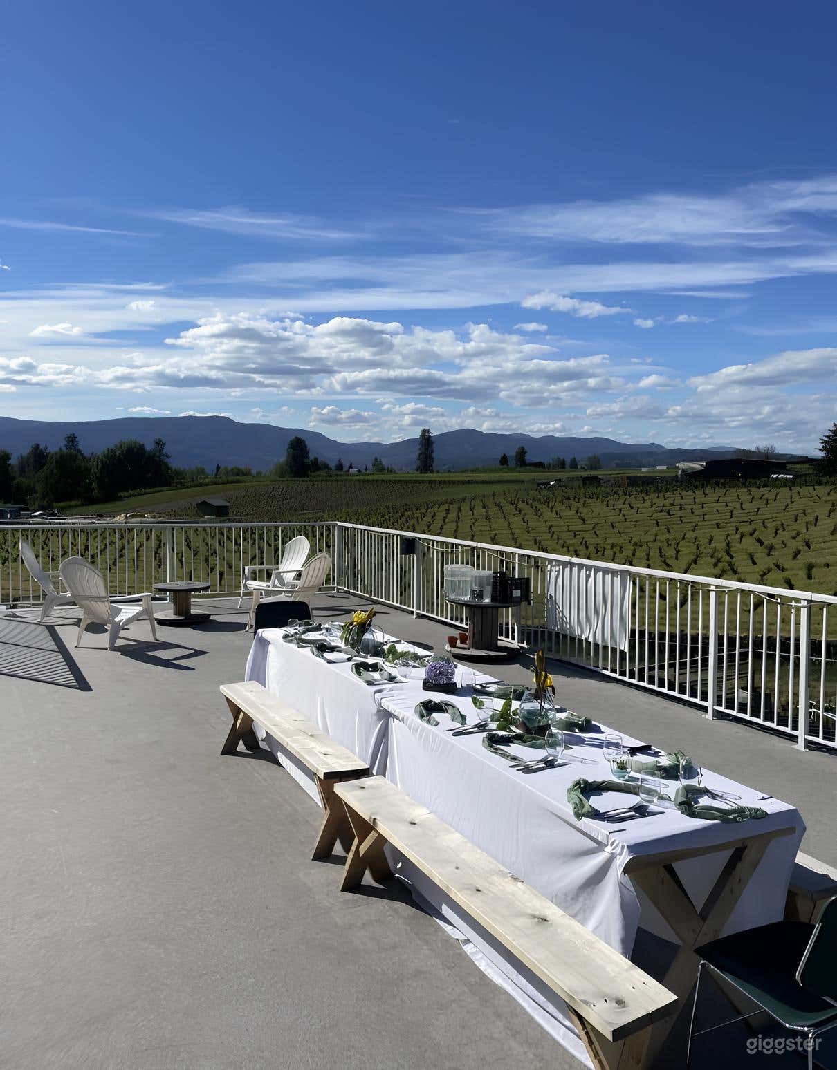 Cozy Rooftop Venue with Mountain and Orchard Views Photo 3